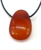 Cornaline roulée Percée 3cm