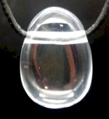 Cristal de Roche roulée Percée 3cm