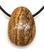 Jaspe Paysage roulée Percée 3cm