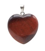 Pendentif Coeur Oeil de Taureau 2.5cm
