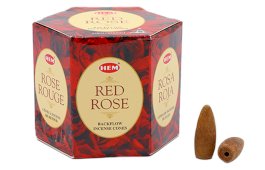 Backflow Cônes HEM Rose Rouge 12pcs