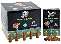 Backflow Cônes XL Tribal Soul Sauge Blanche 12pcs