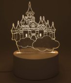 Veilleuse USB Plastique Château Disney 12cm